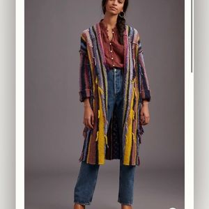 Pilcro Dreamer Striped Duster Sweater - Anthropologie